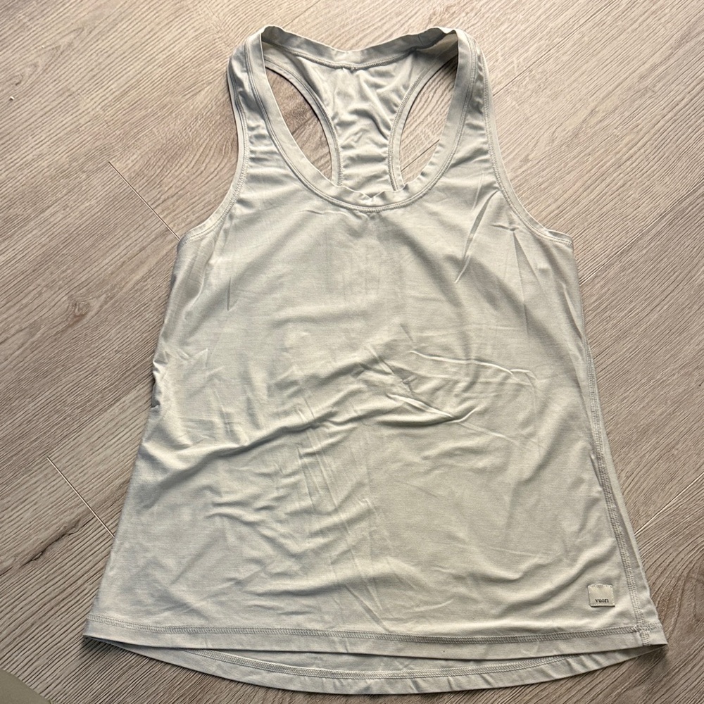 Vuori Light Gray Racerback Tank Top